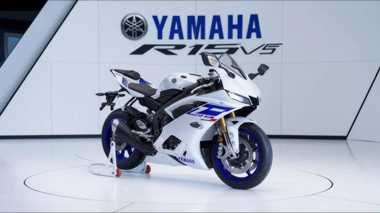 Yamaha R15 V5 2025 Launched in India: 69kmpl Mileage, New LED Projector & Advanced Safety Tech